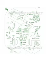 Fuel Evaporative SystemCA per Kawasaki Ninja 500R 2005