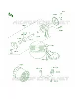 Oil PumpOil Filter per Kawasaki Ninja 500R 2005