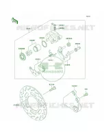 Rear BrakeD10 per Kawasaki Ninja 500R 2005