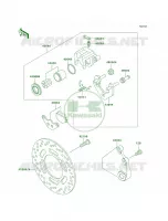 Rear BrakeD11D12 per Kawasaki Ninja 500R 2005