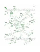 Rear Suspension per Kawasaki Ninja 500R 2005