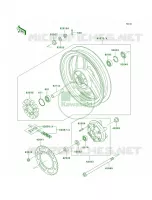 Rear WheelChain per Kawasaki Ninja 500R 2005