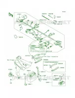 Chassis Electrical EquipmentA3H per Kawasaki Z1000  2005