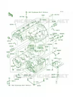 Crankcase per Kawasaki Z1000  2005