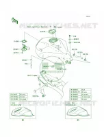 Fuel Tank per Kawasaki Z1000  2005