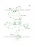 Labels per Kawasaki Z1000  2005