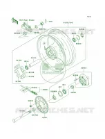 Rear Hub per Kawasaki Z1000  2005
