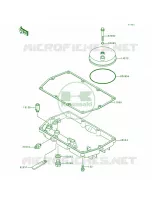 Breather CoverOil Pan per Kawasaki Ninja 500R 1998