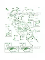 CowlingEX500 D1 per Kawasaki Ninja 500R 1998