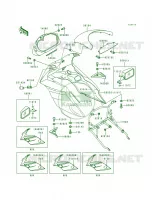 CowlingEX500 D3D4 per Kawasaki Ninja 500R 1998
