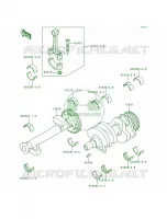Crankshaft per Kawasaki Ninja 500R 1998