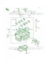 Cylinder Head per Kawasaki Ninja 500R 1998