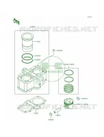 CylinderPistons per Kawasaki Ninja 500R 1998