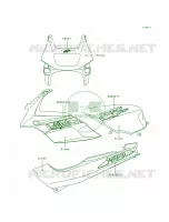 DecalsBlackEX500 D1 per Kawasaki Ninja 500R 1998