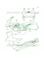 DecalsBlackEX500 D5 per Kawasaki Ninja 500R 1998