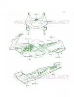 DecalsBlueEX500 D2 per Kawasaki Ninja 500R 1998