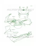 DecalsBlueEX500 D4 per Kawasaki Ninja 500R 1998