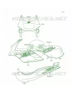 DecalsRedEX500 D1 per Kawasaki Ninja 500R 1998