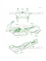 DecalsRedEX500 D2 per Kawasaki Ninja 500R 1998