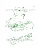 DecalsRedEX500 D3 per Kawasaki Ninja 500R 1998
