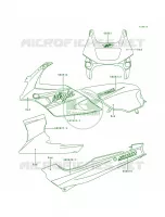 DecalsRedEX500 D5 per Kawasaki Ninja 500R 1998