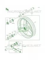 Front Wheel per Kawasaki Ninja 500R 1998