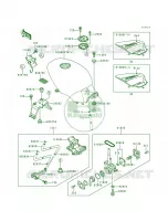 Fuel TankEX500 D2 per Kawasaki Ninja 500R 1998