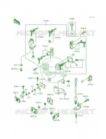 Ignition SwitchLocksReflectors per Kawasaki Ninja 500R 1998