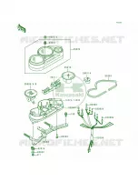 Meters per Kawasaki Ninja 500R 1998