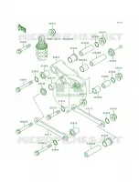 Rear Suspension per Kawasaki Ninja 500R 1998