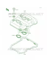 Cylinder Head Cover per Kawasaki Ninja 250R 1996