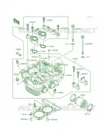 Cylinder Head per Kawasaki Ninja 250R 1996