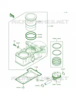 CylinderPistons per Kawasaki Ninja 250R 1996