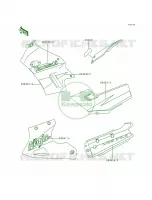DecalsEbonyEX250 F13 per Kawasaki Ninja 250R 1996
