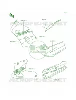 DecalsGreenEX250 F1314 per Kawasaki Ninja 250R 1996