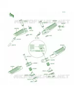 Footrests per Kawasaki Ninja 250R 1996
