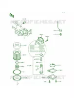 Oil PumpOil Filter per Kawasaki Ninja 250R 1996