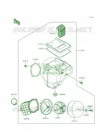 Air Cleaner per Kawasaki KDX200 1996