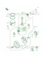 CrankshaftPistons per Kawasaki KDX200 1996