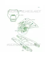 DecalsKDX200 H1 per Kawasaki KDX200 1996