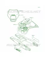 DecalsKDX200 H5 per Kawasaki KDX200 1996