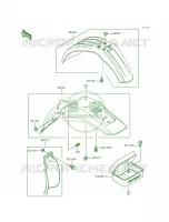 Fenders per Kawasaki KDX200 1996
