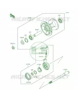 Front Hub per Kawasaki KDX200 1996