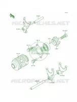 Gear Change DrumShift Forks per Kawasaki KDX200 1996