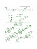 Kickstarter Mechanism per Kawasaki KDX200 1996