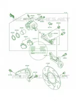 Rear Brake per Kawasaki KDX200 1996