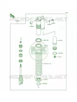 Shock Absorbers per Kawasaki KDX200 1996