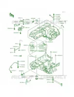 Crankcase per Kawasaki ZR1100 Zephyr 1994