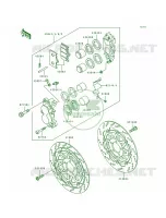 Front Brake per Kawasaki ZR1100 Zephyr 1994
