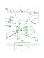 Fuel Tank per Kawasaki ZR1100 Zephyr 1994